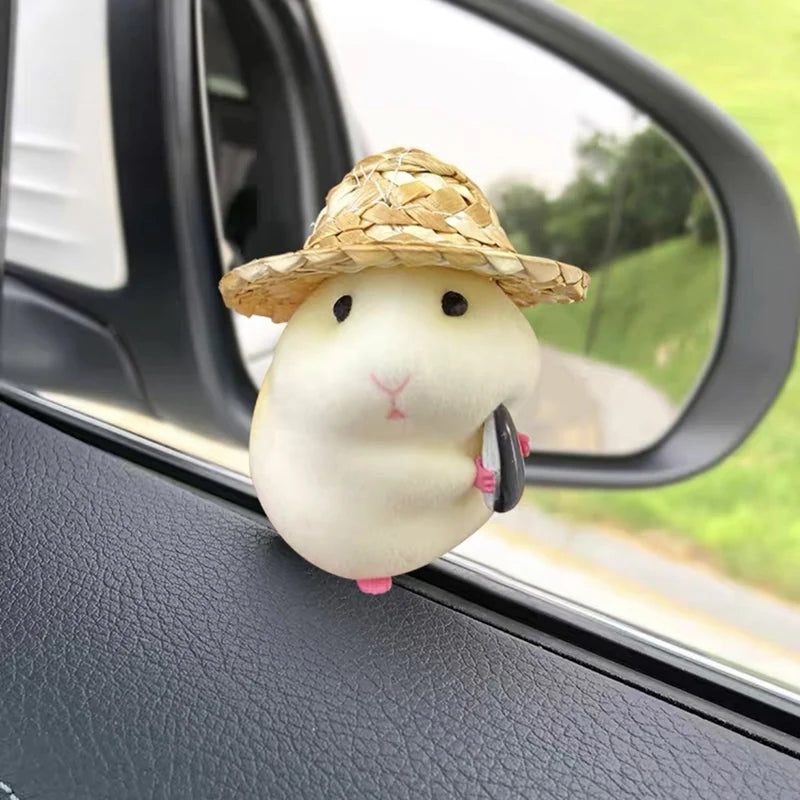 Car Decoration Hamster Car Accessories New Console Cute Doll Car Interior Pendant Car Decoration Cool Car Decoration