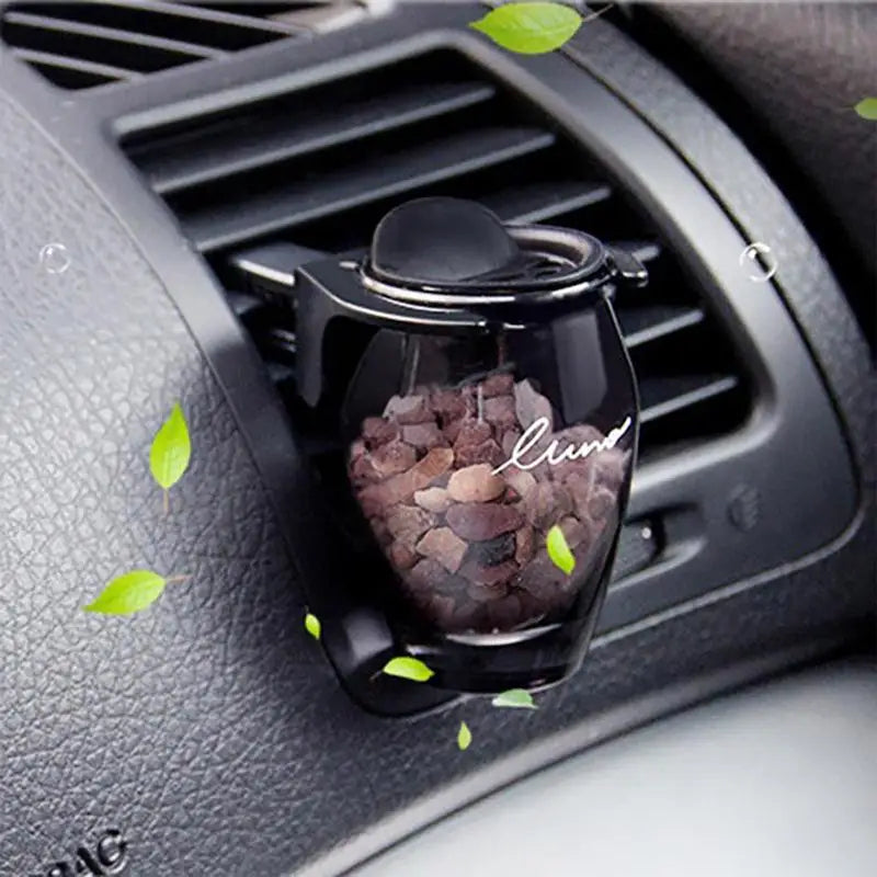 Car Air Freshener Vent Clip Refillable Vent Essential Oil Diffuser Vent Decor Aroma Diffuser with Zeolite for Car Coffee Shop