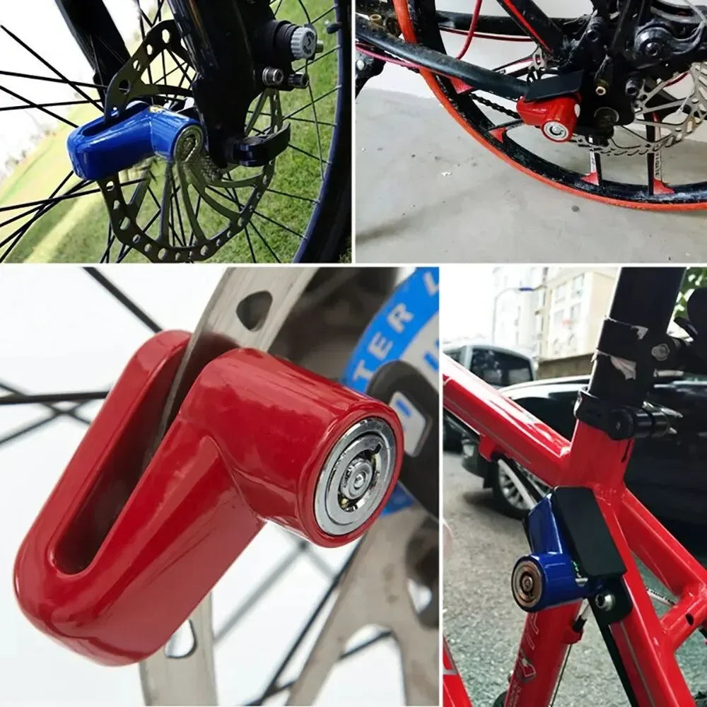 Anti-Theft Lock Electric Scooter Disc Brake Lock with Steel Wire Bicycle Mountain Bike Motorcycle Disc Lock Safety Theft Protec