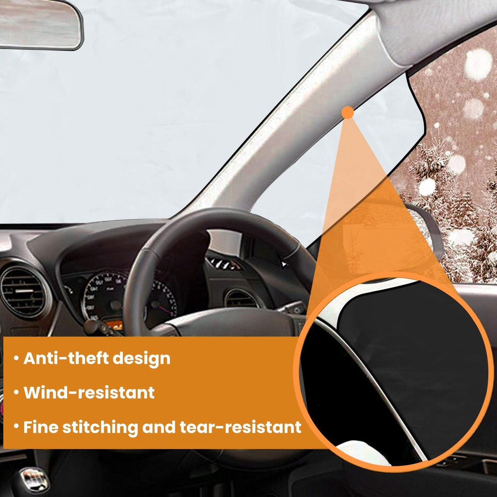 1Set Magnetic Car Windshield Cover Front Rear Car Windshield Protector against Snow Sun Dirt Leaves Fit for All Cars Oxford Fabric Waterproof Heat-Resistant