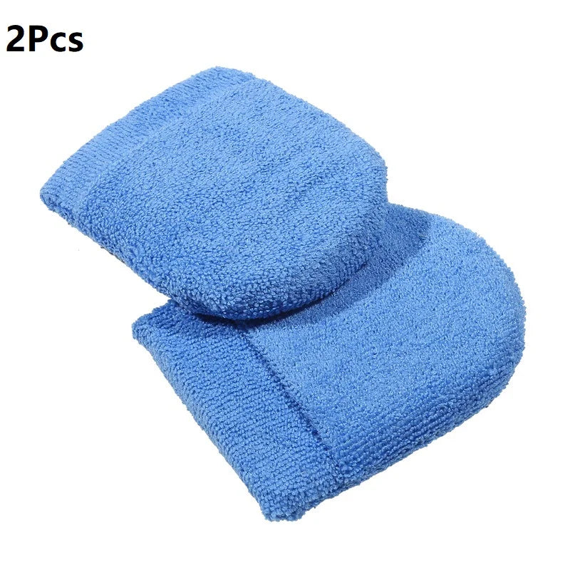 2/4/6Pcs Soft Microfiber Car Wax Applicator Mitts Polishing Sponge Wax Foam Car Wax Applicator Pad Car Detailing Cleaning Tools