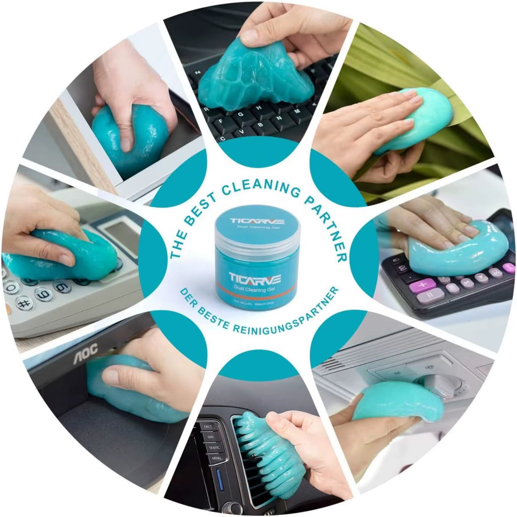 Cleaning Gel for Car Detail Tools Car Cleaning Dust Air Vent Interior Detail Putty Dust Cleaner for Auto Laptop Slime Cleaner
