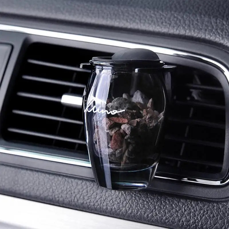 Car Air Freshener Vent Clip Refillable Vent Essential Oil Diffuser Vent Decor Aroma Diffuser with Zeolite for Car Coffee Shop