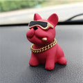 Wear-Resistant Bulldog Car Ornaments Feel Comfortable Resin Material Car Dashboard Decoration Car Accessories Interior Decor