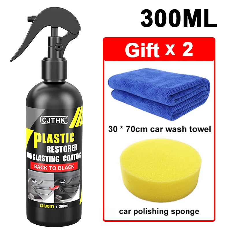 Plastic Restorer Back to Black Gloss Auto Plastic Rubber Exterior Repair Coating Leather Restore Auto Polish Cleaning Products