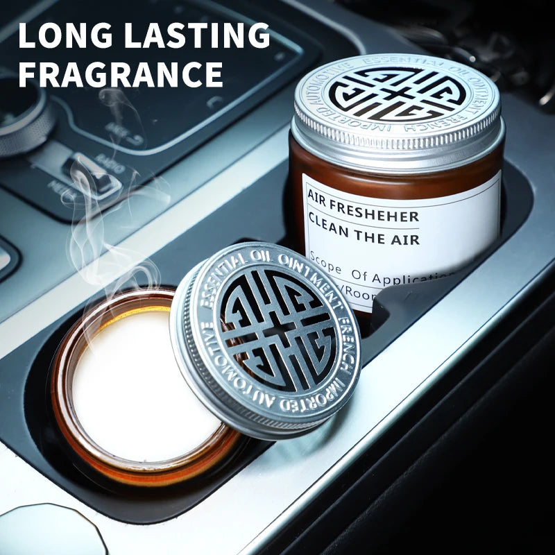 Car Air Freshener Car Cup Holder Aromatherapy Solid Balm Long-Lasting Car Perfume Car Gulong Perfume Car Interior Decorations