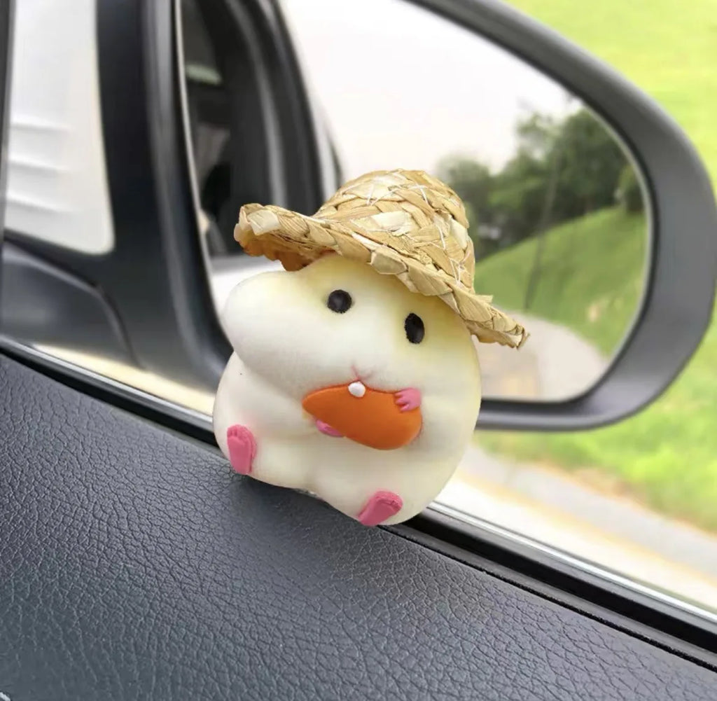 Car Decoration Hamster Car Accessories New Console Cute Doll Car Interior Pendant Car Decoration Cool Car Decoration