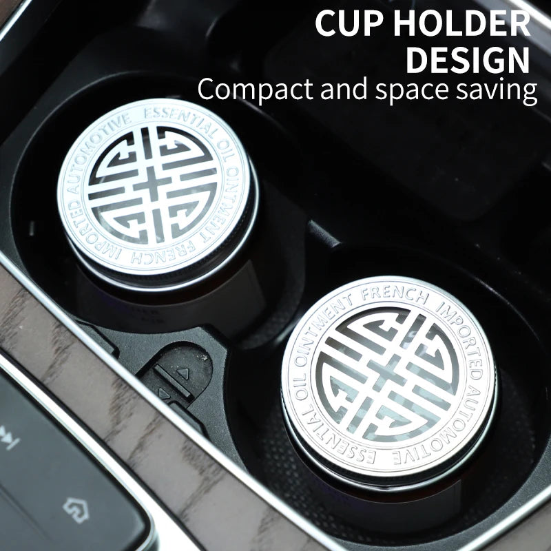 Car Air Freshener Car Cup Holder Aromatherapy Solid Balm Long-Lasting Car Perfume Car Gulong Perfume Car Interior Decorations