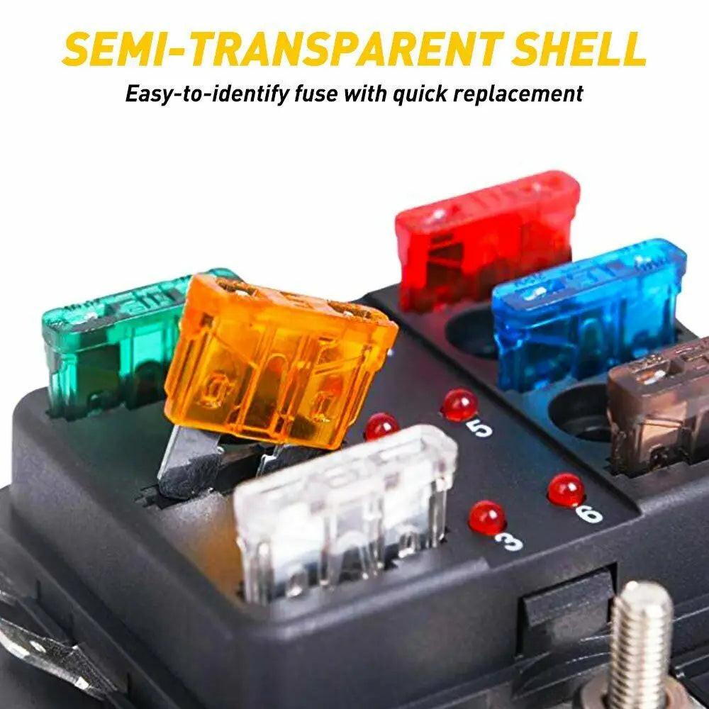 220Pcs Medium and Small Car Truck Car Blade Fuse Combo Kit Box 2A 3A 5A 7.5A 10A 15A 20A 25A 30A 35A Fuse Box Casa