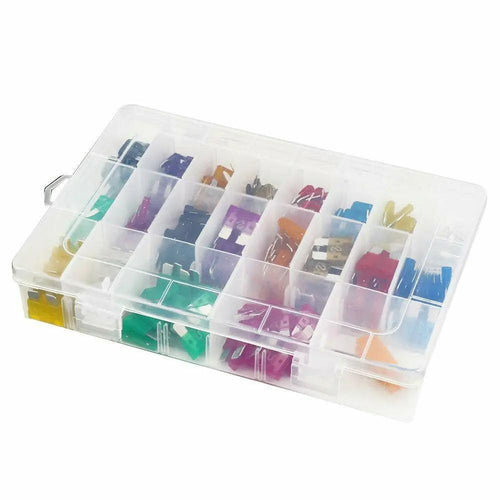 220Pcs Medium and Small Car Truck Car Blade Fuse Combo Kit Box 2A 3A 5A 7.5A 10A 15A 20A 25A 30A 35A Fuse Box Casa