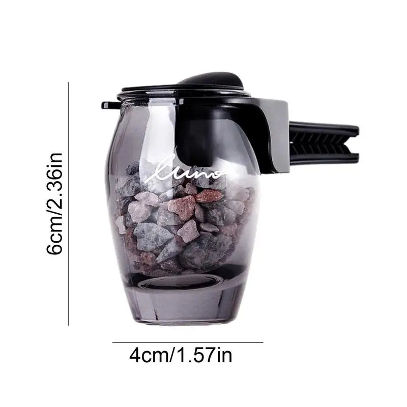 Car Air Freshener Vent Clip Refillable Vent Essential Oil Diffuser Vent Decor Aroma Diffuser with Zeolite for Car Coffee Shop