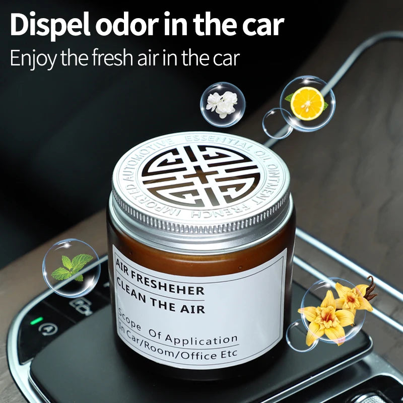 Car Air Freshener Car Cup Holder Aromatherapy Solid Balm Long-Lasting Car Perfume Car Gulong Perfume Car Interior Decorations