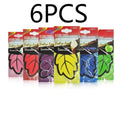 3-60Pcs Car Air Freshener Natural Scented Tea Paper Auto Hanging Vanilla Perfume Fragrance Leaf Shape Car Accessories Interior