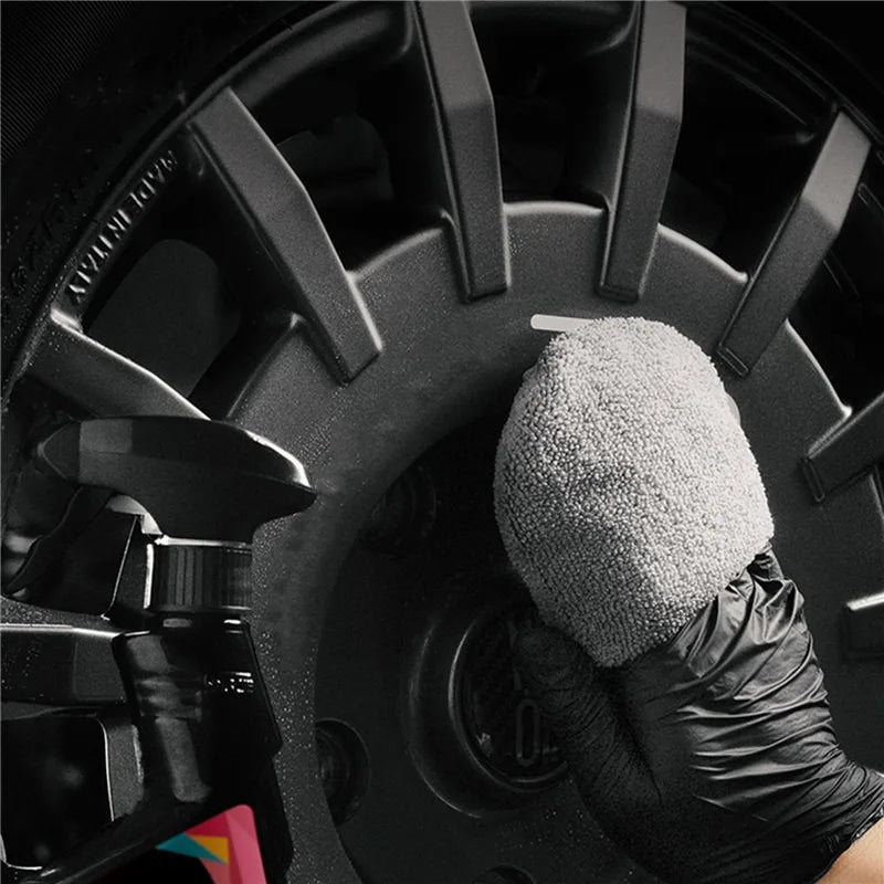 2/4/6Pcs Soft Microfiber Car Wax Applicator Mitts Polishing Sponge Wax Foam Car Wax Applicator Pad Car Detailing Cleaning Tools
