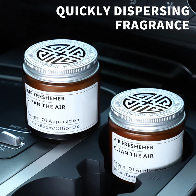 Car Air Freshener Car Cup Holder Aromatherapy Solid Balm Long-Lasting Car Perfume Car Gulong Perfume Car Interior Decorations