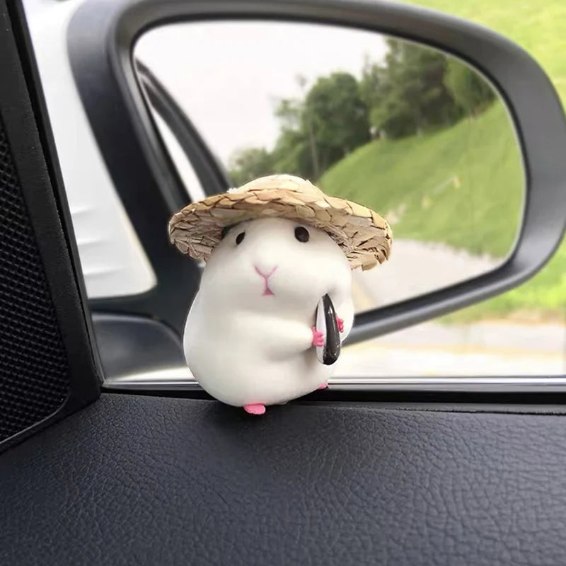 Car Decoration Hamster Car Accessories New Console Cute Doll Car Interior Pendant Car Decoration Cool Car Decoration